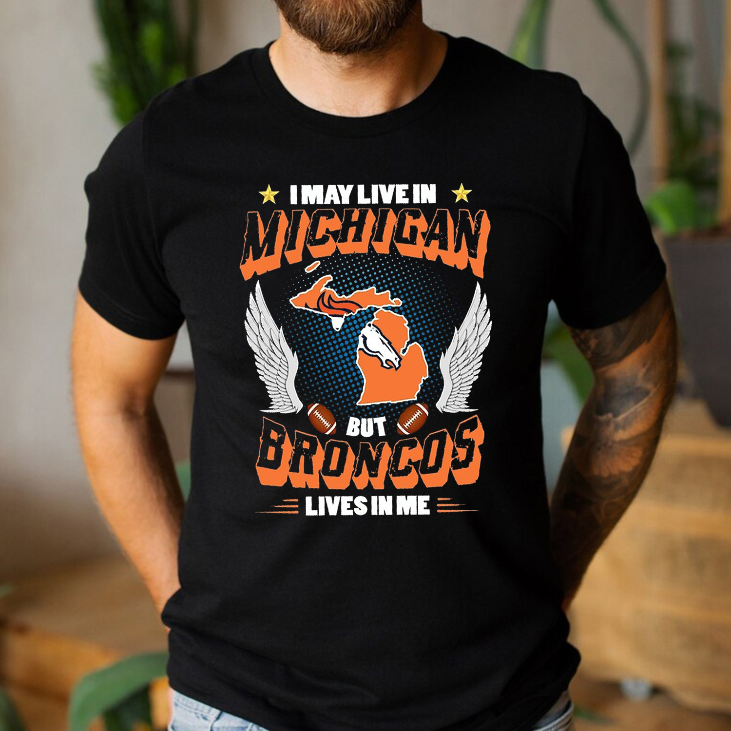 Broncos lives in me tee - Rugby lover, Gift for Broncos lover