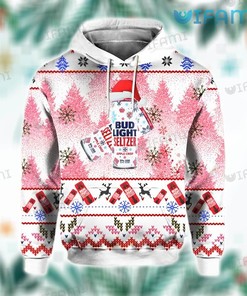 Bud Light Seltzer Santa Hat 3D Hoodie - All Over Print Hoodies For Women