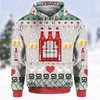Budweiser Red Bottles Beer 3D Hoodie - 3D Printed Hoodies