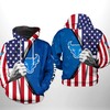 Buffalo Bulls Us Flag 3D Printed Hoodie 