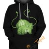 Bulbasaur And Satoshi Custom 3D Hoodie