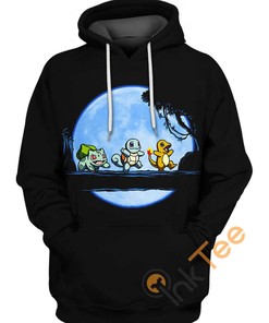 Bulbasaur Charmander Squirtle 3D Print Hoodie