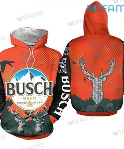 Busch Beer Deer Hunting Lovers Custom All Over Print Hoodie - 3D Edition
