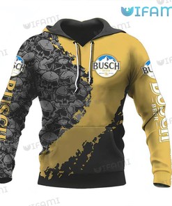 Busch Beer Skulls Lover Custom All Over Print Hoodie - 3D Edition