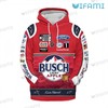 Busch Light Apple Custom Hoodie - 3D Edition Kevin Harvick Gift For Beer Lovers