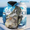 Busch Light Bass Fishing Custom All Over Print Hoodie - 3D Edition Beer Lovers Gift