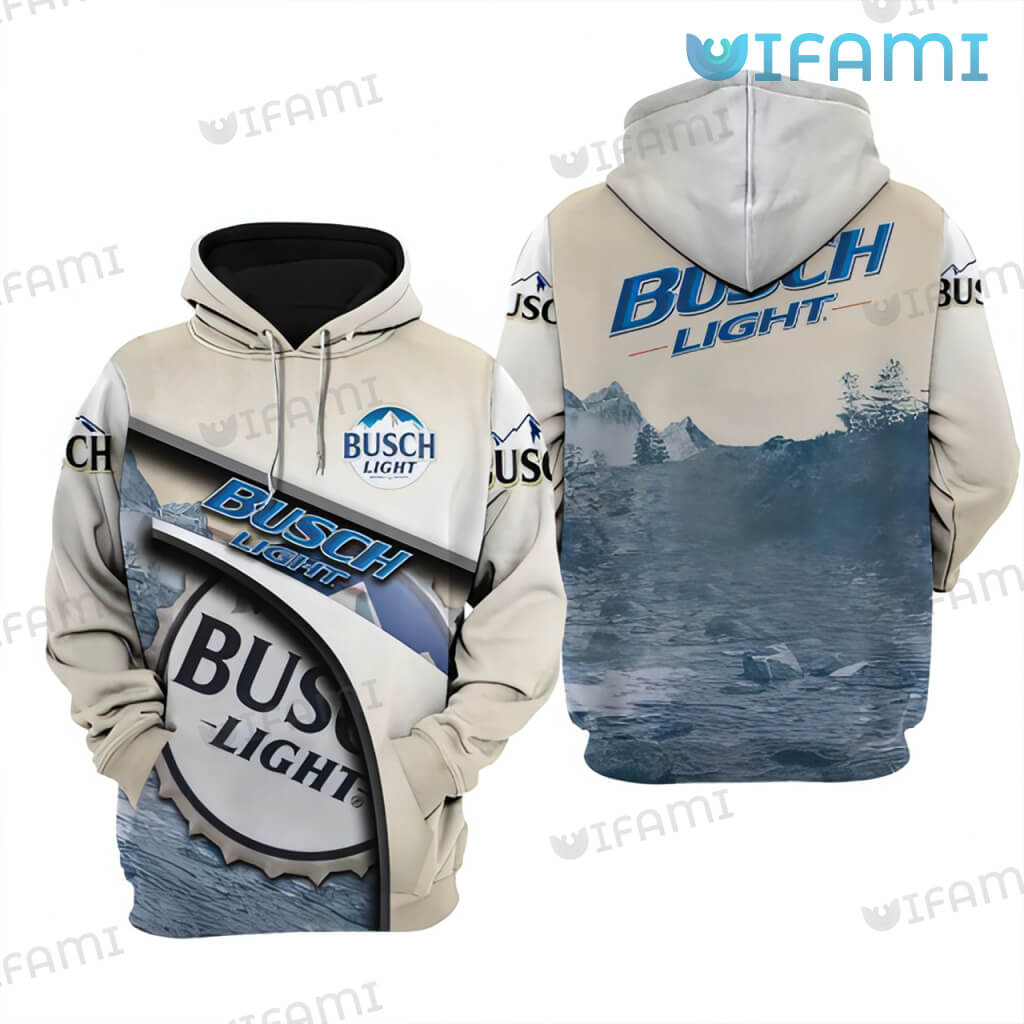 Busch Light Beer Cap Custom All Over Print Hoodie - 3D Edition Beer Lovers Gift