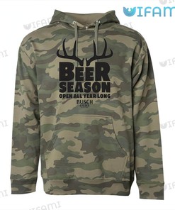 Busch Light Beer Season Open All Year Long Custom All Over Print Hoodie - 3D Edition Beer Lovers Gift