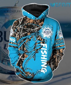 Busch Light Blue Fishing All Over Print Hoodie - 3D Edition Beer Lovers Gift
