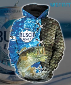 Busch Light Blue Fishing Custom All Over Print Hoodie - 3D Edition Beer Lovers Gift