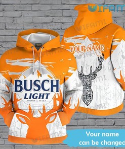 Busch Light Deer Hunting Custom Name All Over Print Hoodie - 3D Edition Beer Lovers Gift