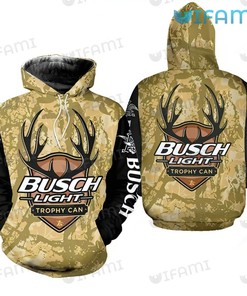 Busch Light Deer Trophy Can All Over Print Hoodie - 3D Edition Beer Lovers Gift