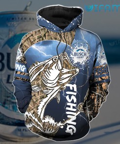 Busch Light Fishing Custom All Over Print Hoodie - 3D Edition Beer Lovers Gift