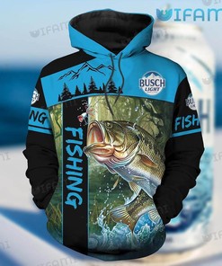 Busch Light Fishing On The River All Over Print Hoodie - 3D Edition Beer Lovers Gift