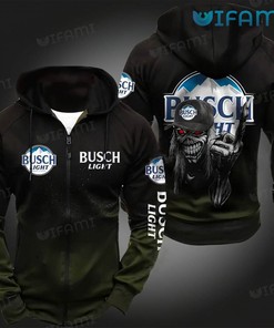 Busch Light Skull All Over Print Hoodie - 3D Edition Beer Lovers Gift