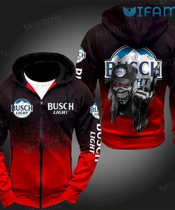 Busch Light Skull Danger All Over Print Hoodie - 3D Edition Beer Lovers Gift