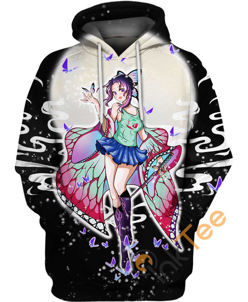 Butterfly Dance On The Moon Custom All Over Print Hoodie - 3D Edition