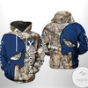 Byu Cougars Hunting Camo Veteran 3D Hooded Jacket 