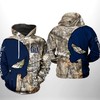 California Golden Bears Hunting Camo Veteran 3D All Over Print Hoodie, Zip-Up Hoodie