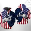 California Golden Bears Us Flag 3D Hooded Jacket 