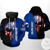 California Golden Bears Us Flag Skull 3D Hooded Jacket 