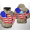Camo Lovers, Unleash Your Style With Georgia Southern Eagles Us Flag Camo 3D Hoodie