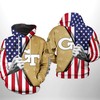 Camo Lovers, Unleash Your Style With Georgia Tech Yellow Jackets Usa Flag Camo 3D Hoodie