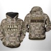 Camo Veteran 3D All Over Print Hoodie - Louisiana Ragin' Cajuns Ncaa Collection