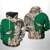 Camouflage Meets Style With The Blazers Ncaa Veteran Hunting 3D All Over Print Hoodie