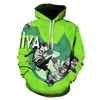 Cartoon Kawaii Miya Zip Up Hoodie 3D Print For Fans