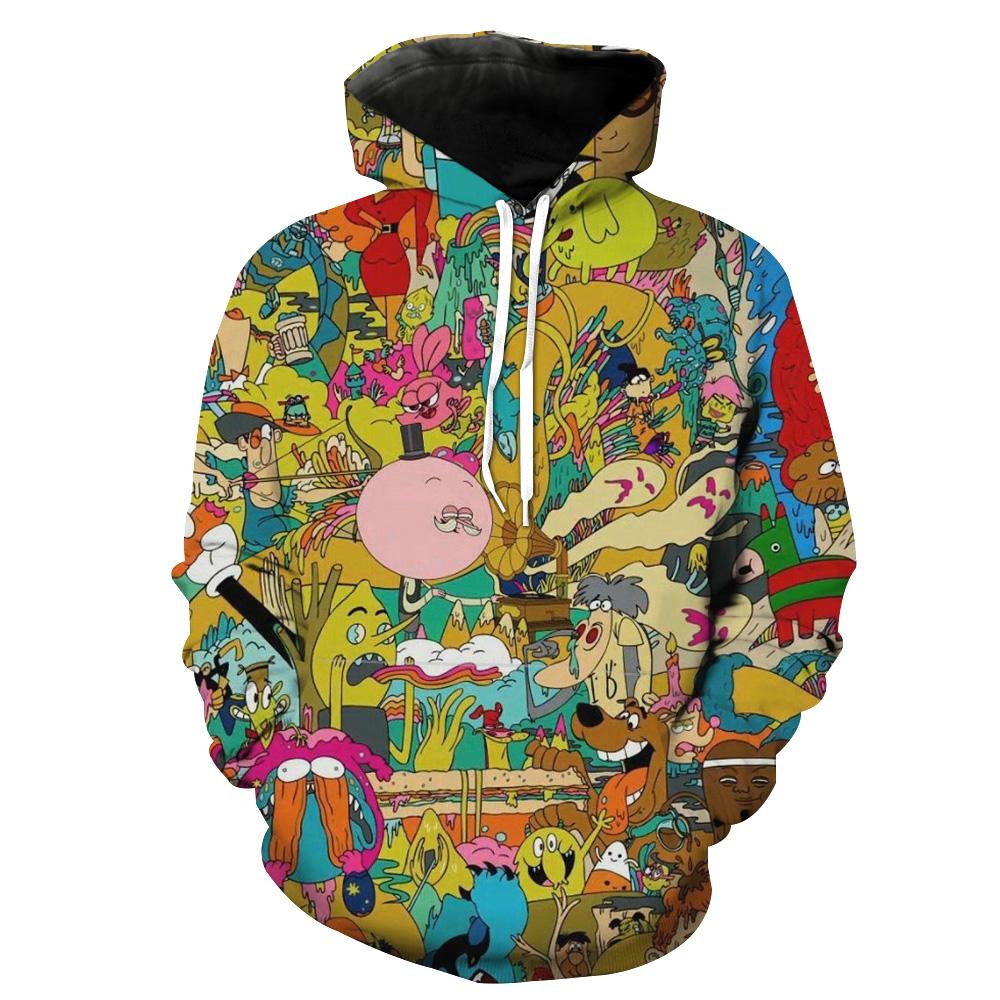 Cartoon Network All Character Custom All Over Print 3D Hoodie, Custom All Over Print Hoodie