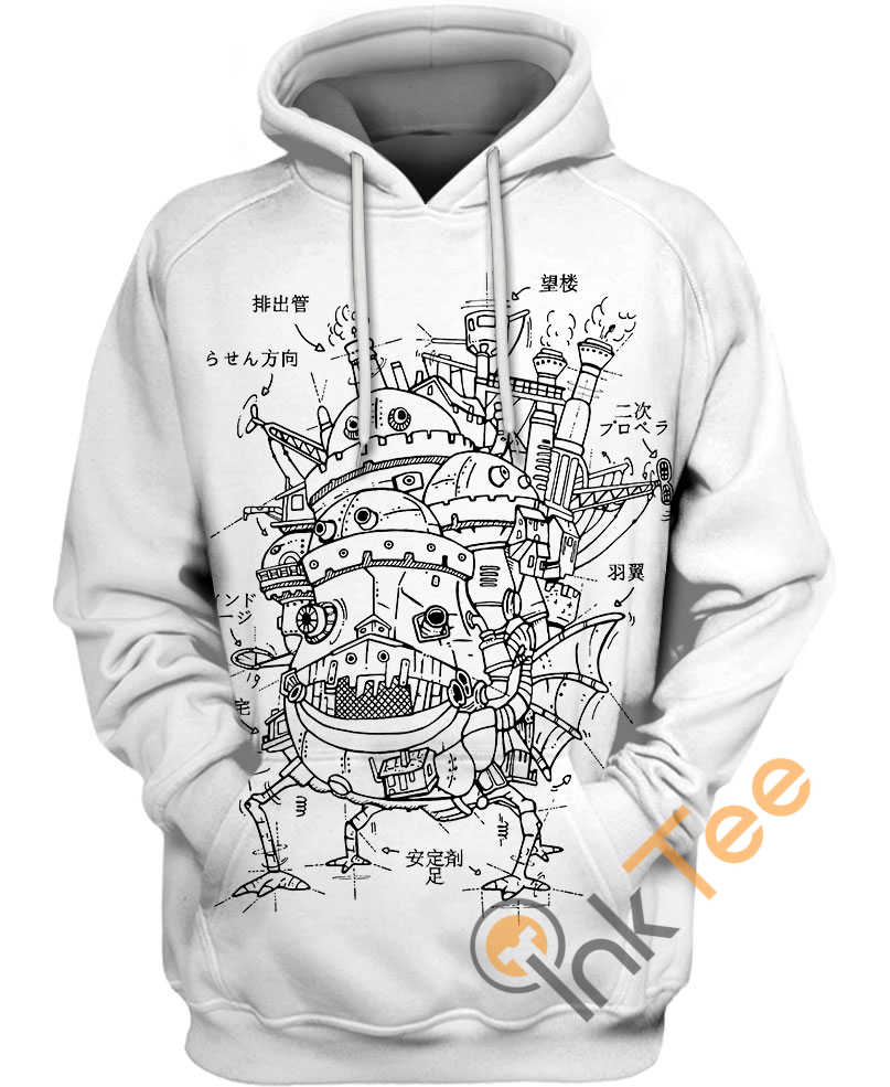 Castle Plan Custom All Over Print Hoodie - 3D Edition