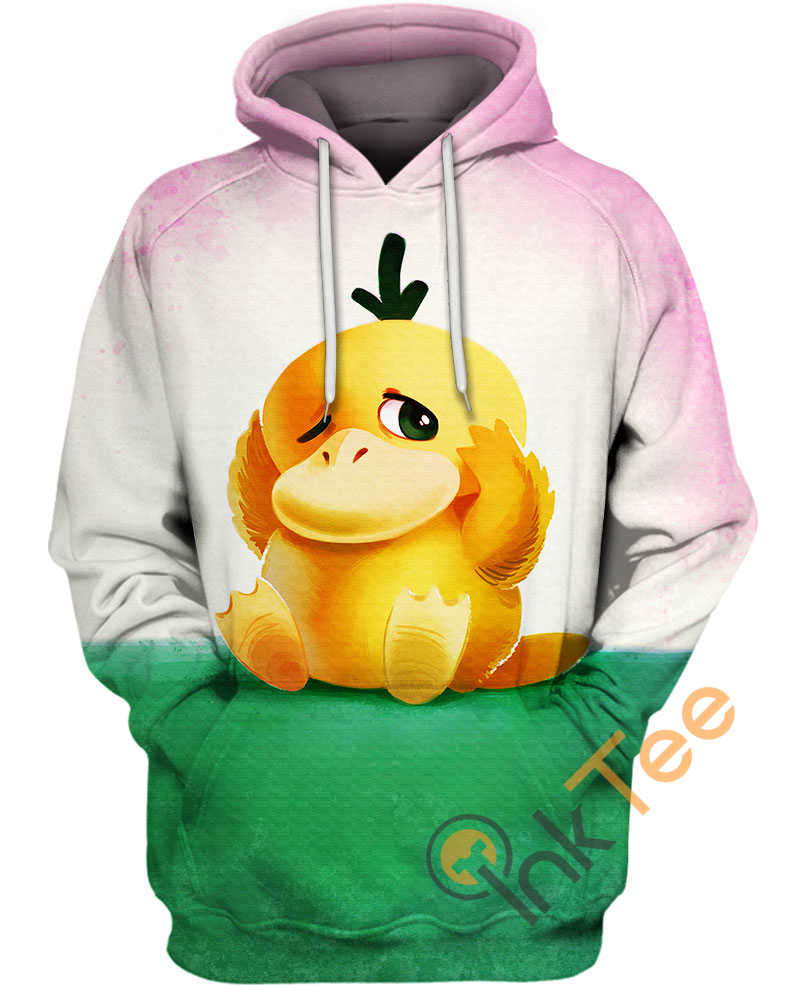 Catching Pikachu And Psyduck In All Over Print Hoodie 3D