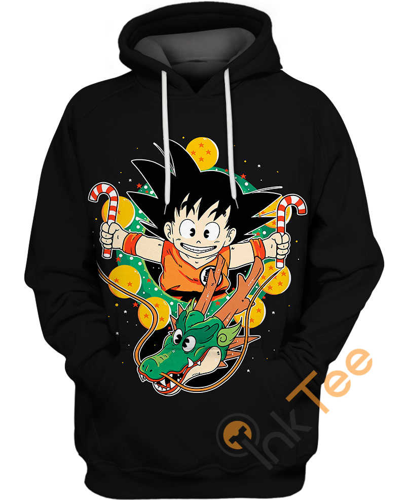 Celebrate Christmas With Son Goku And Shenron X Mas 3D Hoodie