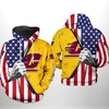 Central Michigan Chippewas Us Flag 3D Printed Hoodie/Zipper Hoodie 