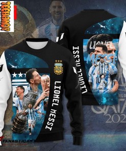 Champion Of World Cup 2022 Lionel Messi All Over Print 3D Hoodie
