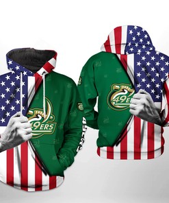 Charlotte 49Ers Us Flag 3D Hoodie: Perfect Gift For Fans