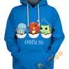 Charmander Squirtle Bulbasaur Pokemon All Over Print Hoodie 3D