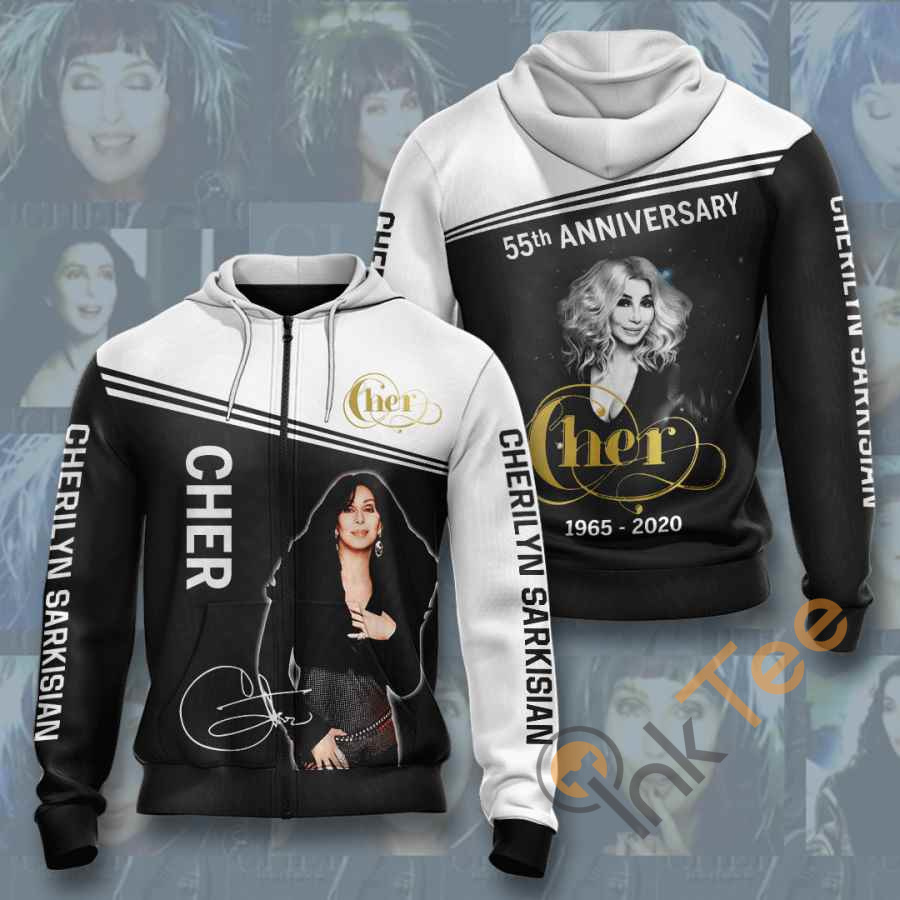 Cher Usa Sporty All Over Print 3D Hoodie For Music Fans