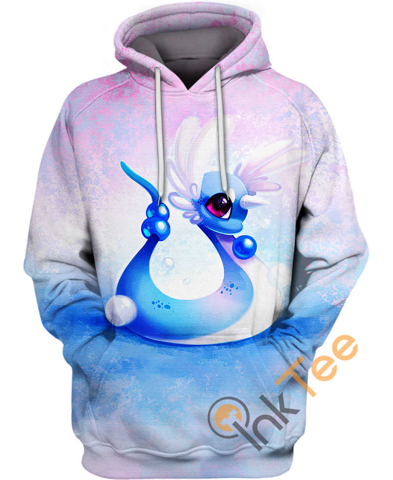 Chibi Dragonair Pokemon All Over Print Hoodie 3D