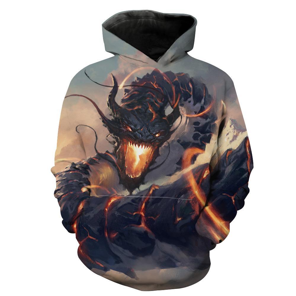 Chinese Dragon Epic Fantasy All Over Print Hoodie 3D