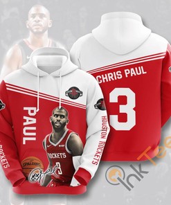 Chris Paul Houston Rockets Basketball Hoodie - 3D All Over Print