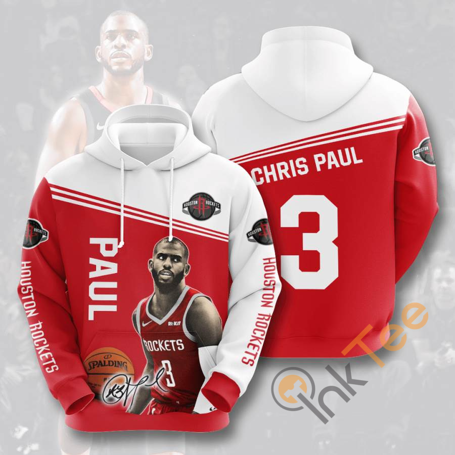 Chris Paul Houston Rockets Basketball Hoodie - 3D All Over Print