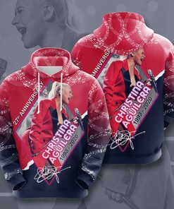 Christina Aguilera Sporty All Over Print Hoodie 3D