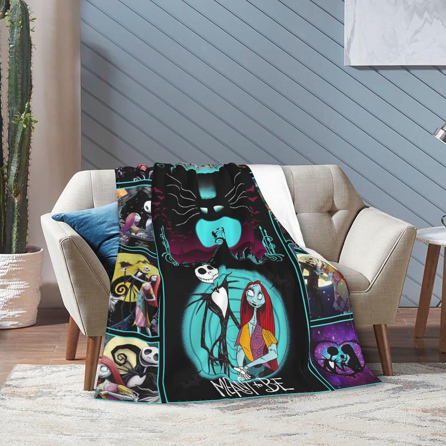 Christmas Throws Blanket - Soft and Cozy Flannel Throw Blanket for Air Conditioner