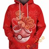 Christmas Vulpix Pokemon All Over Print Hoodie 3D