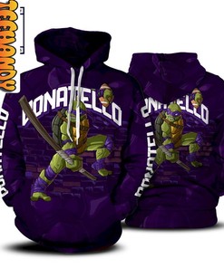 Classic Donatello Ninja Turtle All Over Print 3D Hoodie