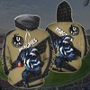 Collingwood Football Club Zip Up All Over Print Hoodie With Gifts For Men 