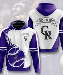 Colorado Rockies Flame Balls Graphic Gifts Hoodie For Fans - 3D Design