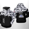 Colorado Rockies Mlb Camo Veteran 3D Hoodie - Perfect For Fans